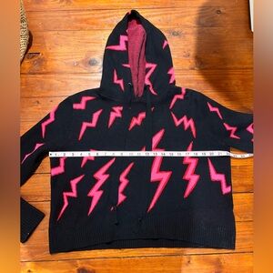 Lightning Bolt Knit Hoodie
